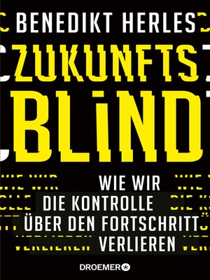 cover image of Zukunftsblind